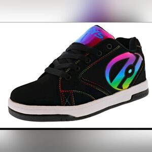 Heelys Propel 2.0 Black Rainbow Highlights, Sz 5 Youth Skatecore Y2K Sneakers